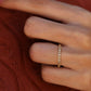 Half Eternity 14K solid Gold Real Diamond Bubble Wedding Band customdiamjewel