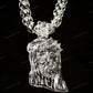 Hip Hop Gold Plated Custom Jesus Pendant hip hop jewelry CustomDiamJewel