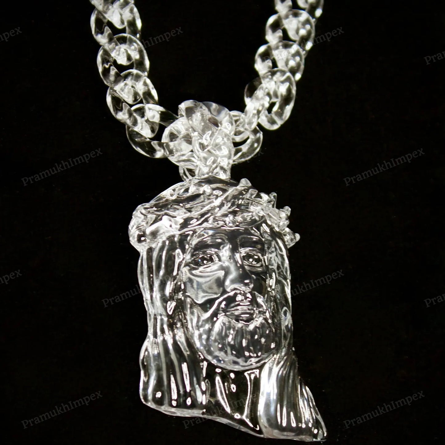 Hip Hop Gold Plated Custom Jesus Pendant hip hop jewelry CustomDiamJewel