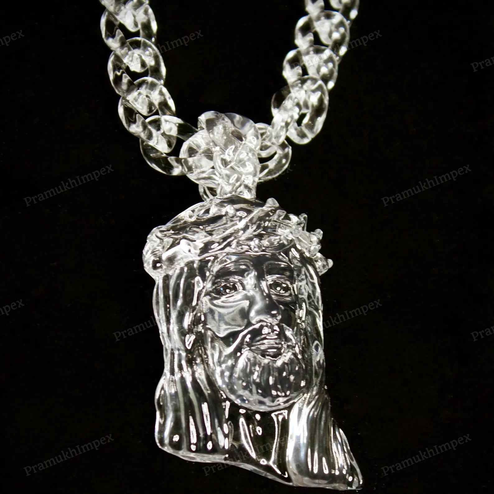 Hip Hop Gold Plated Custom Jesus Pendant hip hop jewelry CustomDiamJewel