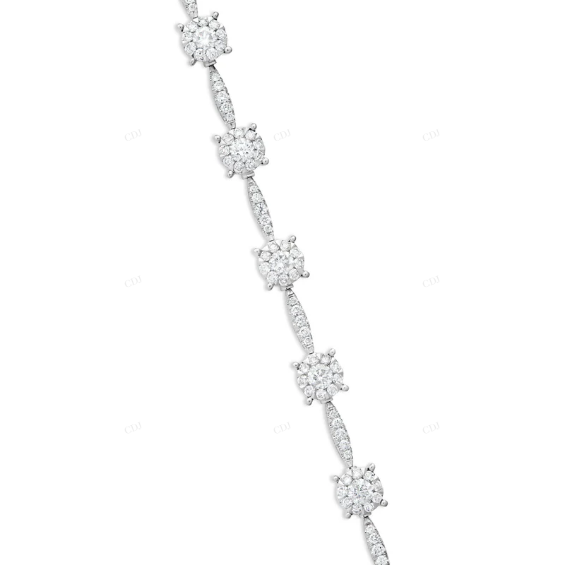 VVS Moissanite 925 Sterling Silver Stylish Tennis Bracelet CustomDiamJewel