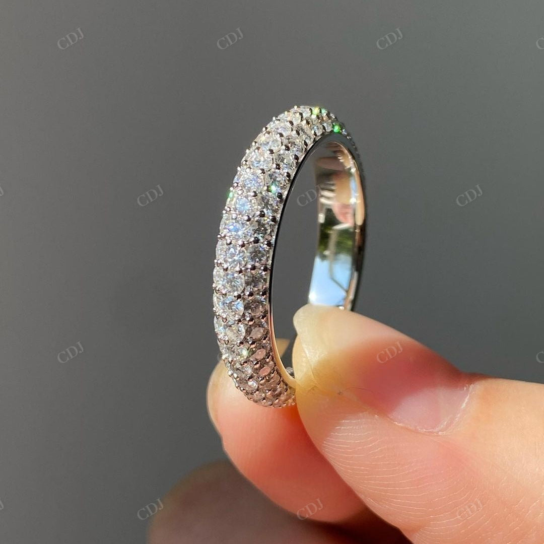 Lab Grown Diamond Round Cut Stacking Band customdiamjewel