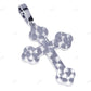3.2 Inch Lab Grown Diamond 10K Gold Gothic Cross Pendant Hip Hop Pendent CustomDiamJewel