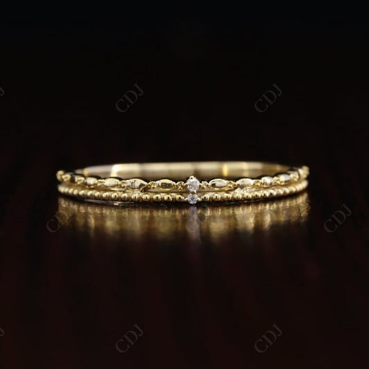 Half Eternity 14K solid Gold Real Diamond Bubble Wedding Band customdiamjewel Sterling Silver Yellow Gold VVS-EF