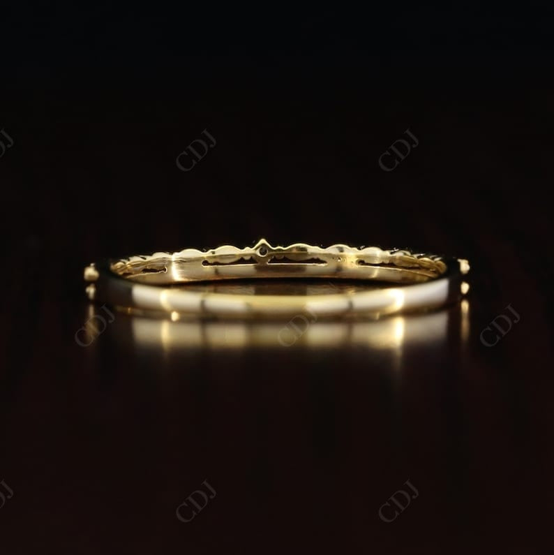 Half Eternity 14K solid Gold Real Diamond Bubble Wedding Band customdiamjewel