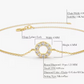 0.09CTW Moissanite Round Disc Diamond Bracelet  customdiamjewel   