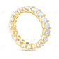 14Kt Gold Oval Moissanite Full Eternity Band Ring hip hop jewelry CustomDiamJewel
