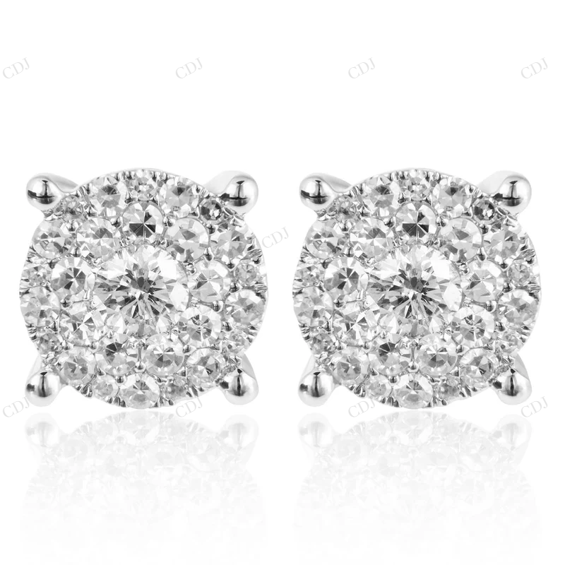 0.56ct Diamond Cluster Simple Stud Earrings Stud earrings CustomDiamJewel