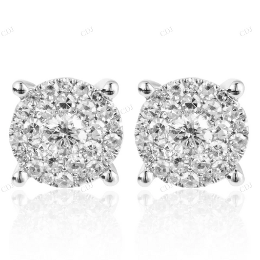 0.56ct Diamond Cluster Simple Stud Earrings Stud earrings CustomDiamJewel