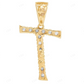 0.33 CTW 10K Gold Diamond T Initial Pendant CustomDiamJewel