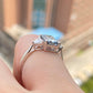 Emerald Cut Lab Grown Diamond Three Stone Ring customdiamjewel
