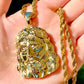 Sterling Silver Gold Plated Jesus Pendant hip hop jewelry CustomDiamJewel