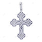 2.1 Inch Clover Cross Lab Grown Diamond Pendant In White Gold Hip Hop Pendent CustomDiamJewel