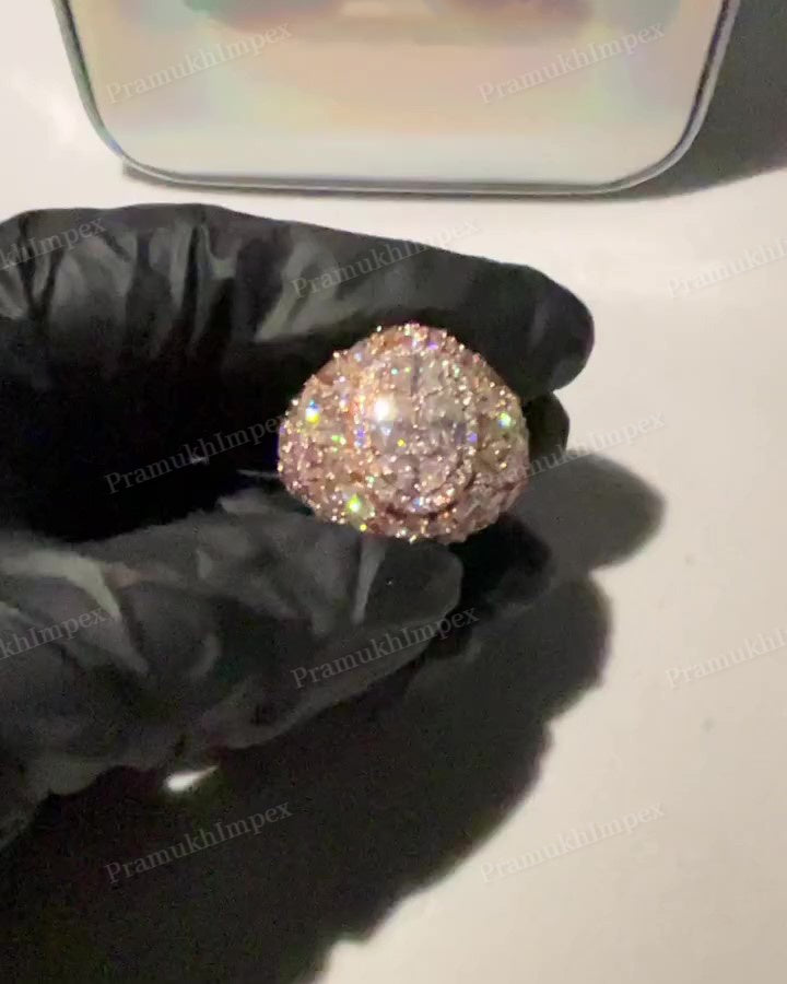 Hip Hop Micro Pave Diamond Ring hip hop jewelry CustomDiamJewel   