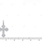 2.1 Inch Clover Cross Lab Grown Diamond Pendant In White Gold Hip Hop Pendent CustomDiamJewel