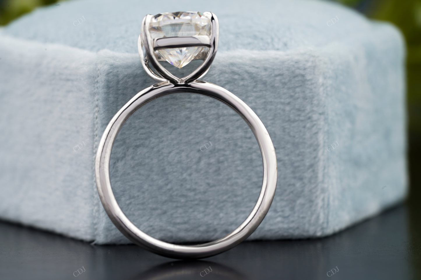 Cushion Lab-Grown Diamond Solitaire Ring customdiamjewel