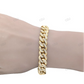 Three Stone Silver Moissanite Unisex Cuban Bracelet hip hop jewelry CustomDiamJewel