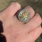 Grim Reaper Santa Muerte Diamond Iced Ring  customdiamjewel   