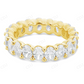 14Kt Gold Oval Moissanite Full Eternity Band Ring hip hop jewelry CustomDiamJewel