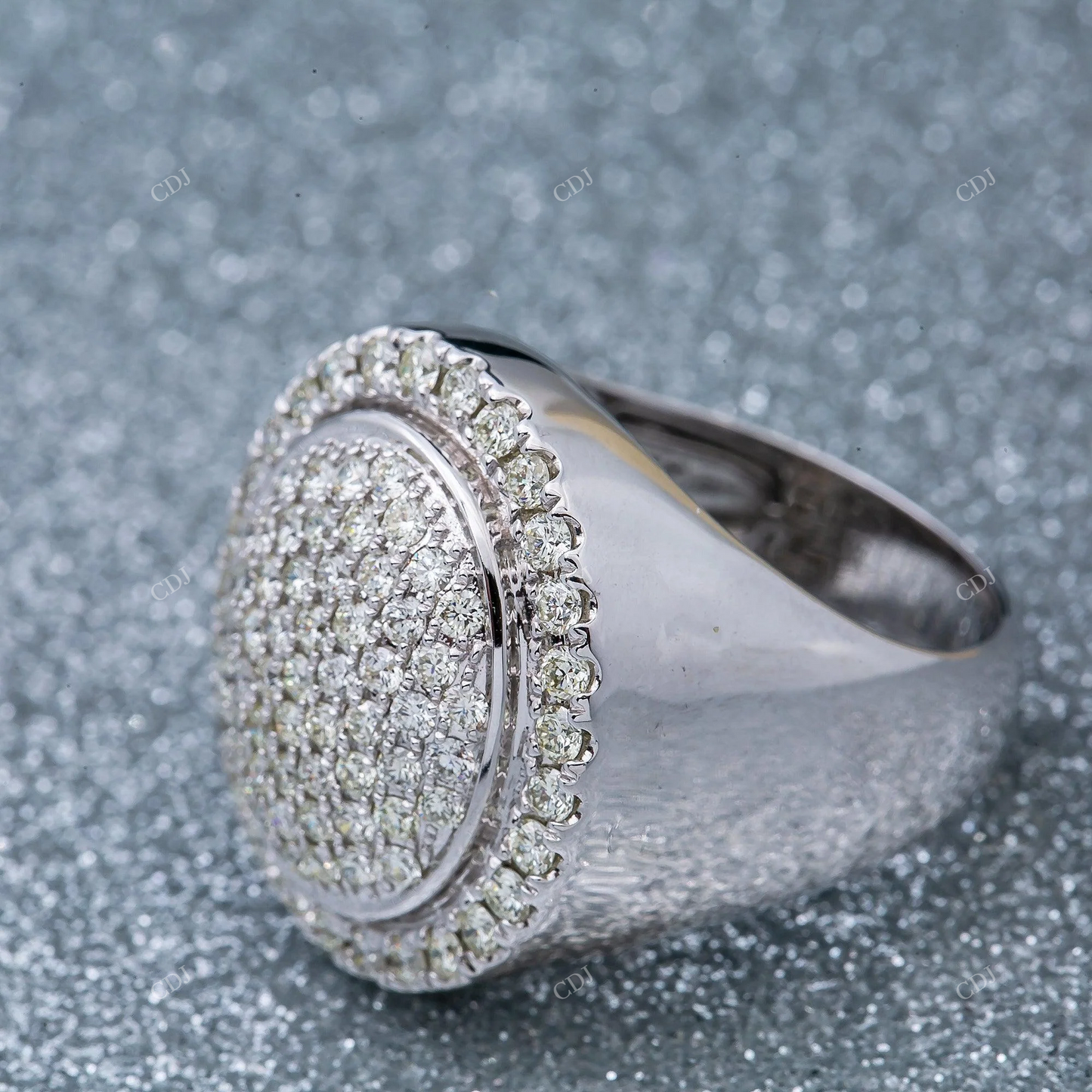 Round Cut Moissanite Sterling Silver Handmade Ring hip hop jewelry customdiamjewel