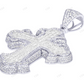2 Inch Lab Grown Diamond 10k White Gold Cross Pendant Hip Hop Pendent CustomDiamJewel