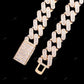 925 Silver Miami Cuban Link Moissanite Chain CustomDiamJewel