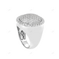 Round Cut Moissanite Sterling Silver Handmade Ring hip hop jewelry customdiamjewel