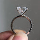 Princess Cut Lab Grown Diamond Engagement Ring customdiamjewel