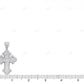 2 Inch Lab Grown Diamond 10k White Gold Cross Pendant Hip Hop Pendent CustomDiamJewel