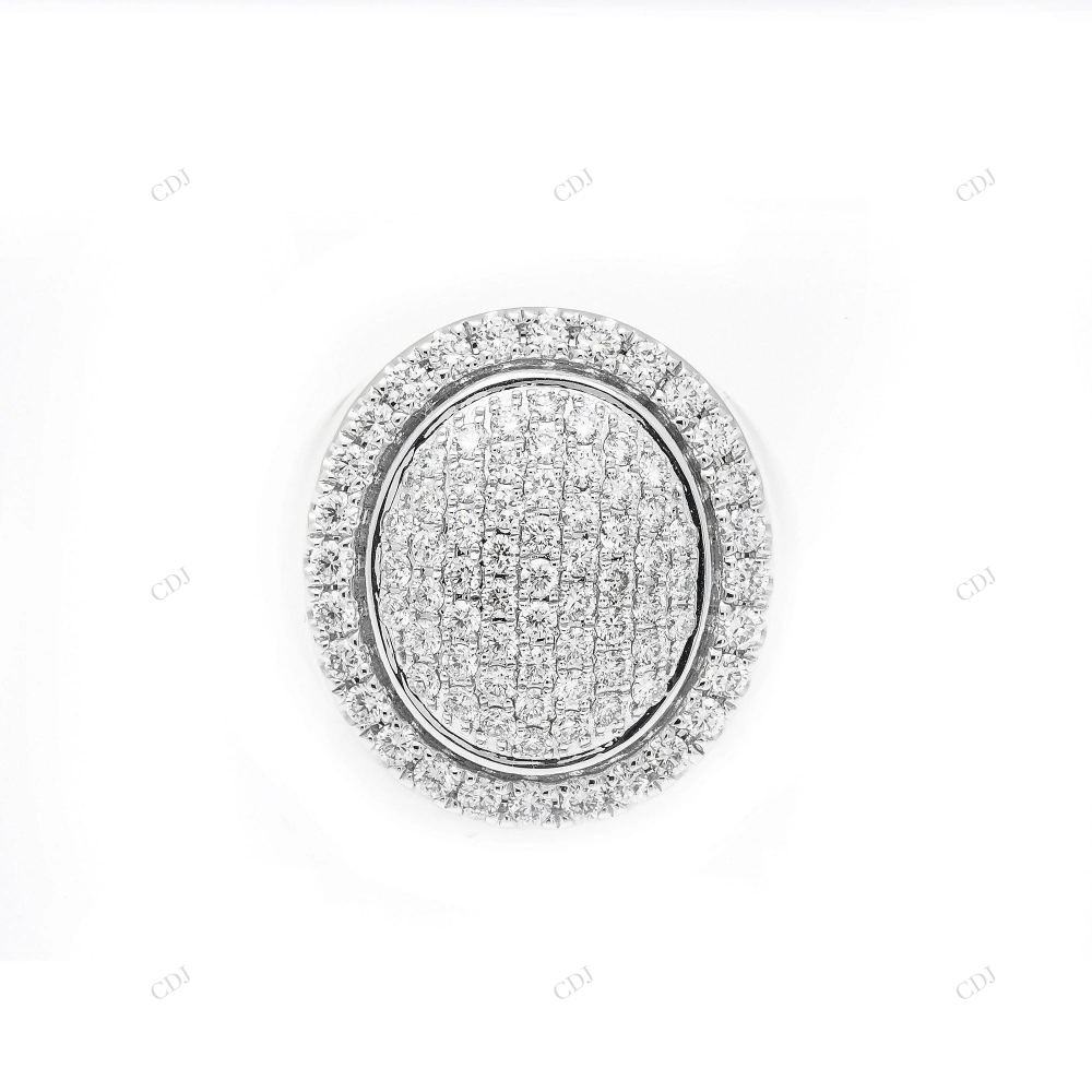 Round Cut Moissanite Sterling Silver Handmade Ring hip hop jewelry customdiamjewel