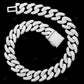 925 Silver Miami Cuban Link Moissanite Chain CustomDiamJewel