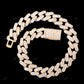 925 Silver Miami Cuban Link Moissanite Chain CustomDiamJewel