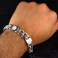 Custom Designed Silver Moissanite Cuban Bracelet hip hop jewelry CustomDiamJewel