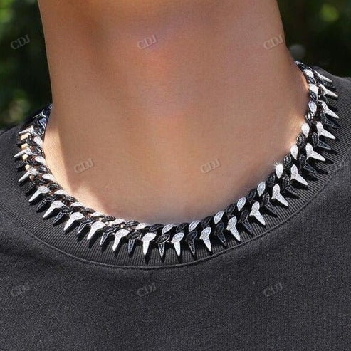 Iced Out Thorns Diamond Cuban Chain hip hop jewelry CustomDiamJewel