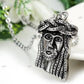 Custom Sterling Silver Crown Head Jesus Pendant hip hop jewelry CustomDiamJewel