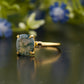 Cushion Moss Agate Solitaire Ring customdiamjewel