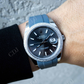 Grey Belt Diamond Bezel Personalized Watch For Men customdiamjewel