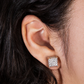 10mm 1.44CT Square Diamond Stud Earrings Stud earrings CustomDiamJewel