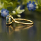 Cushion Moss Agate Solitaire Ring customdiamjewel