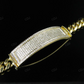 Silver Moissanite Trendy ID Cuban Bracelet For Mens hip hop jewelry CustomDiamJewel