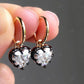 Heart Cut Lab Grown Diamond Gold Earrings customdiamjewel