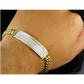 Silver Moissanite Trendy ID Cuban Bracelet For Mens hip hop jewelry CustomDiamJewel