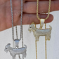 Moissanite Iced Bling Goat Pendant For Men  customdiamjewel   