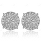 0.77ct Moissanite Diamond Cluster Stud Earrings Stud earrings CustomDiamJewel