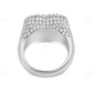 14Kt Gold 3ct Emerald Moissanite Diamond Heart Statement Ring hip hop jewelry CustomDiamJewel