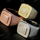 14K Gold Lab Grown Diamond Icy Hip Hop Ring  customdiamjewel   
