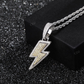 Hip Hop Lightning Two Tone Pendant hip hop jewelry CustomDiamJewel