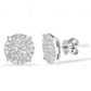 0.77ct Moissanite Diamond Cluster Stud Earrings Stud earrings CustomDiamJewel