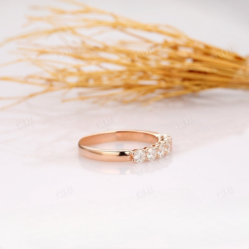 0.6CTW Six Round Cut Natural Diamond Wedding Band Wedding Band customdiamjewel   