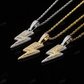 Hip Hop Lightning Two Tone Pendant hip hop jewelry CustomDiamJewel